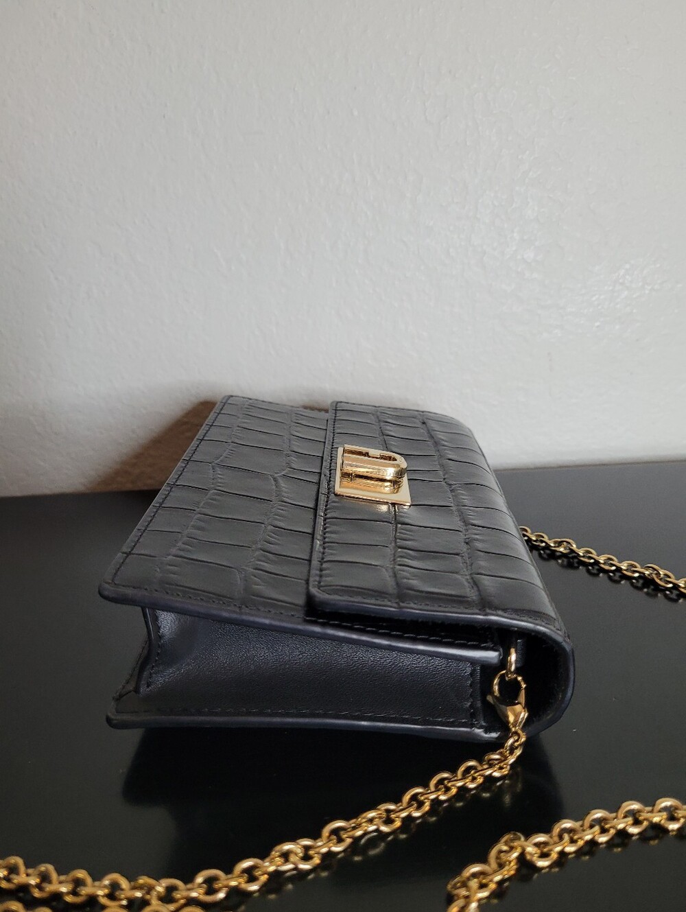 Furla 1927 croc mini crossbody bag - Picture 5 of 11